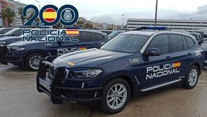 Vehículos de la Policía Nacional.