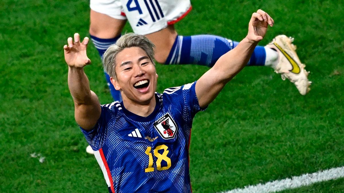 Takuma Asano, autor del segundo gol de Japón ante Alemania