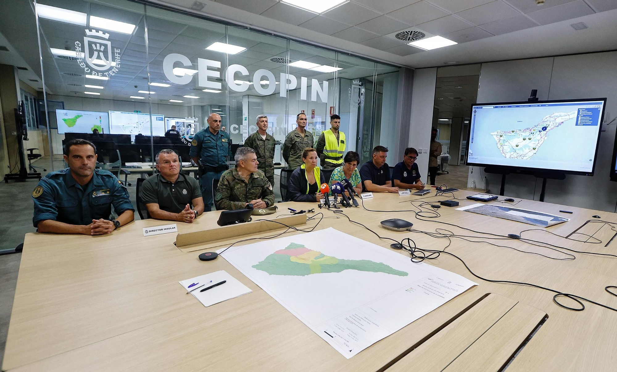 Visita nocturna al Operativo de Prevención y Extinción de Incendios Forestales