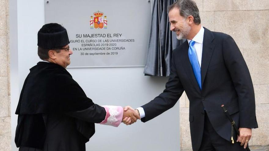 El rey Felipe VI inaugura el curso en la Universidade da Coruña