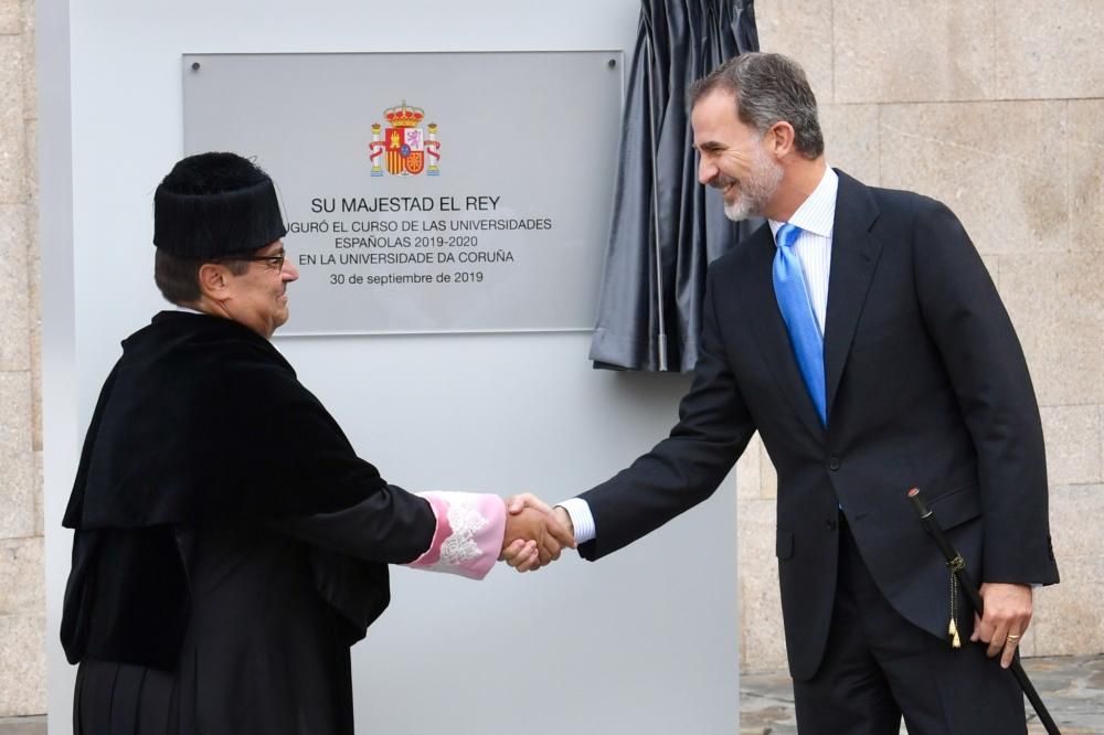 El rey Felipe VI inaugura el curso en A Coruña