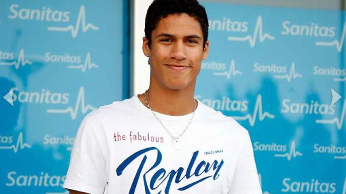 Raphaël Varane, jugador central del Real Madrid.