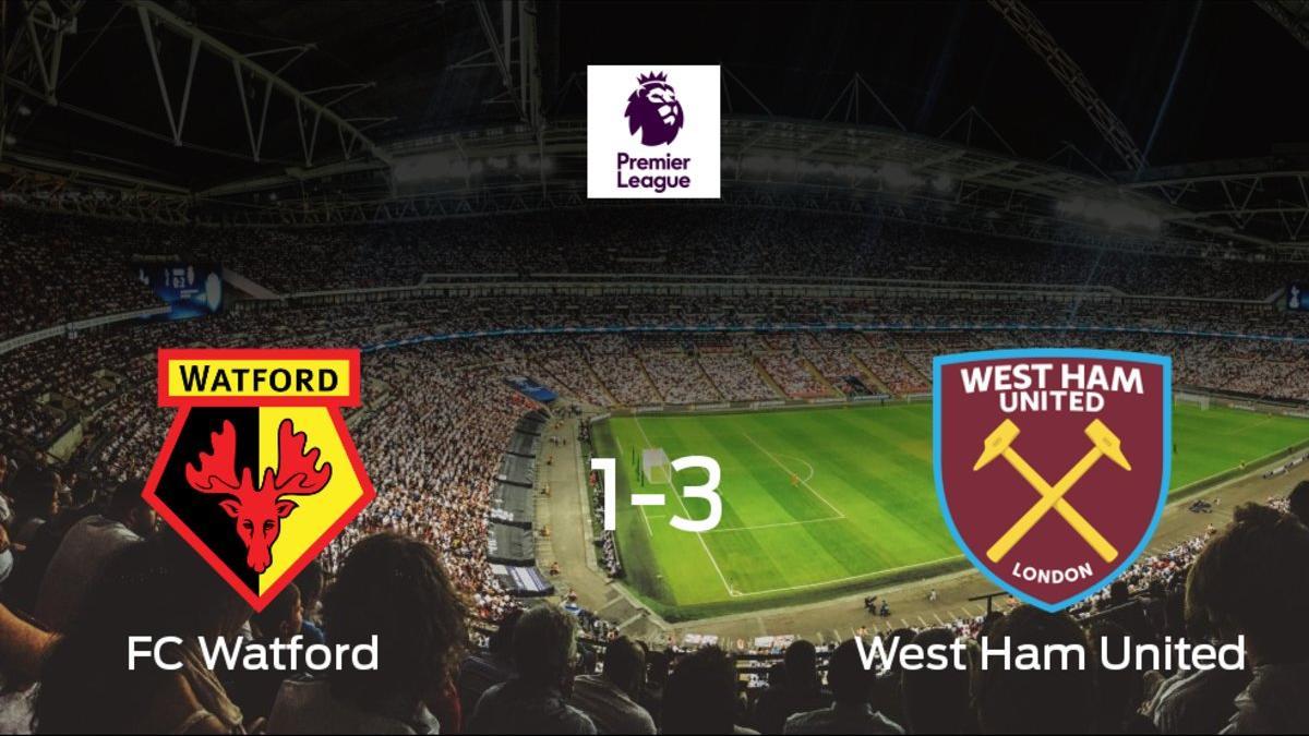 El West Ham gana 1-3 en el feudo del Watford