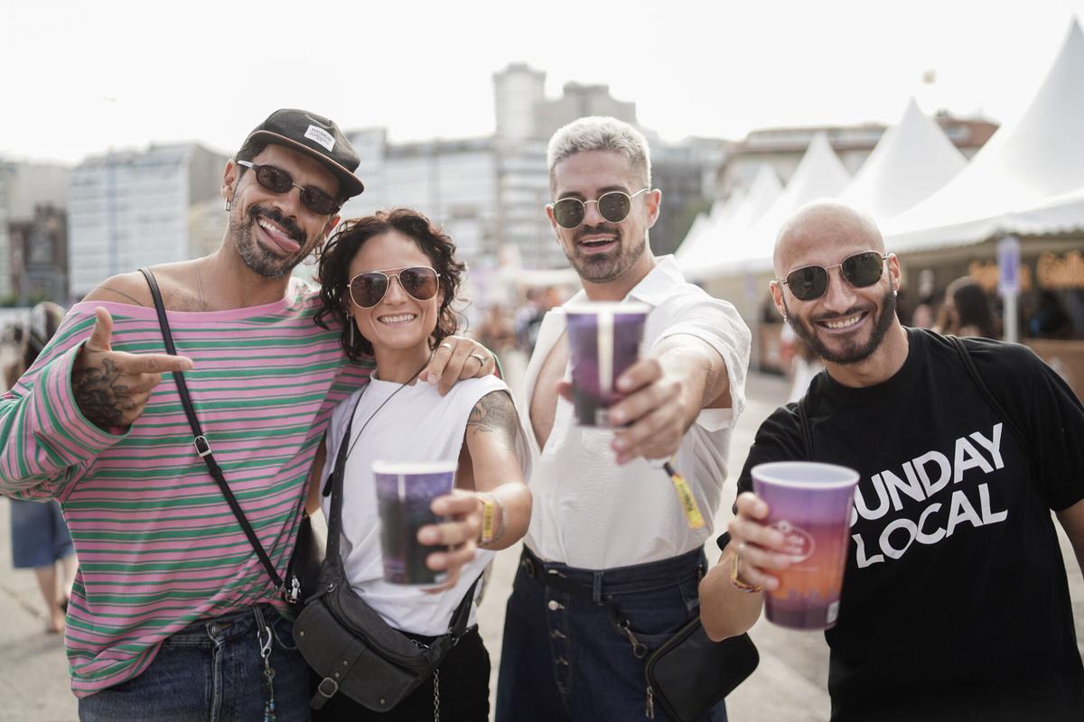 Público en la segunda jornada del Morriña Fest en el Muelle de la Batería en A Coruña