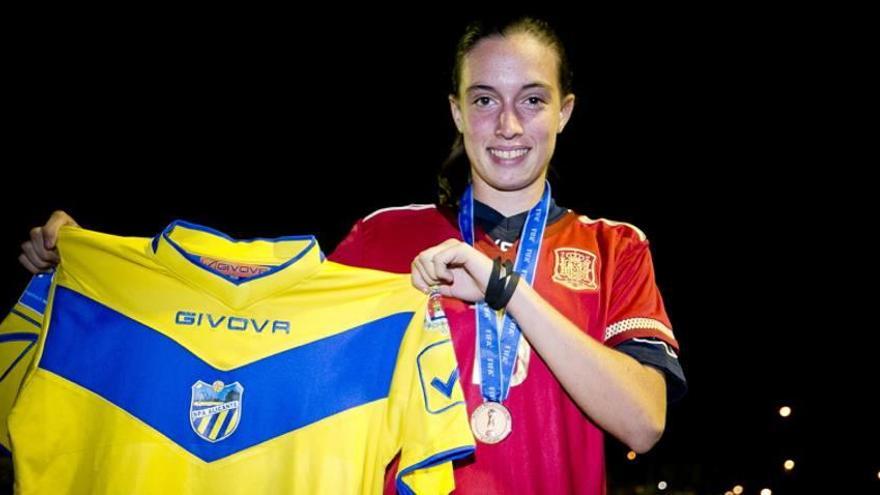 La yeclana Eva María Navarro, con la selección sub-17.