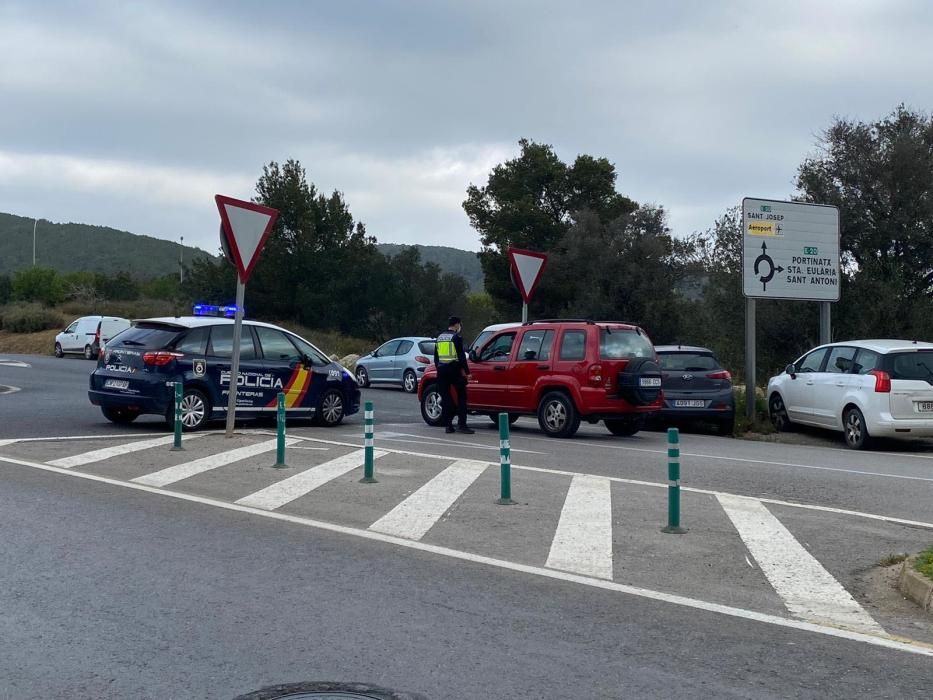 Controles policiales en Ibiza