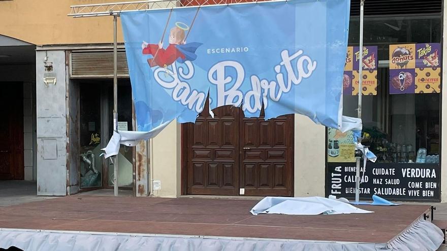 Vandalismo nocturno en Zamora: se &quot;cargan&quot; el escenario infantil para las Ferias de San Pedro