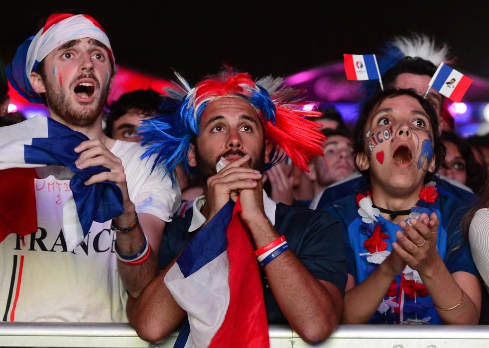 La afición de Francia, desolada