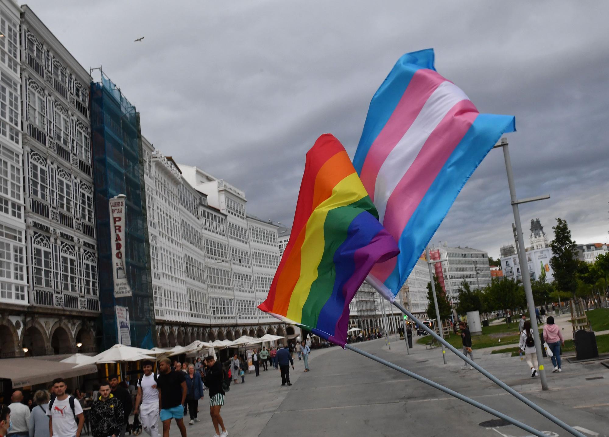 La manifestación del Orgullo LGBT recorre las calles de A Coruña