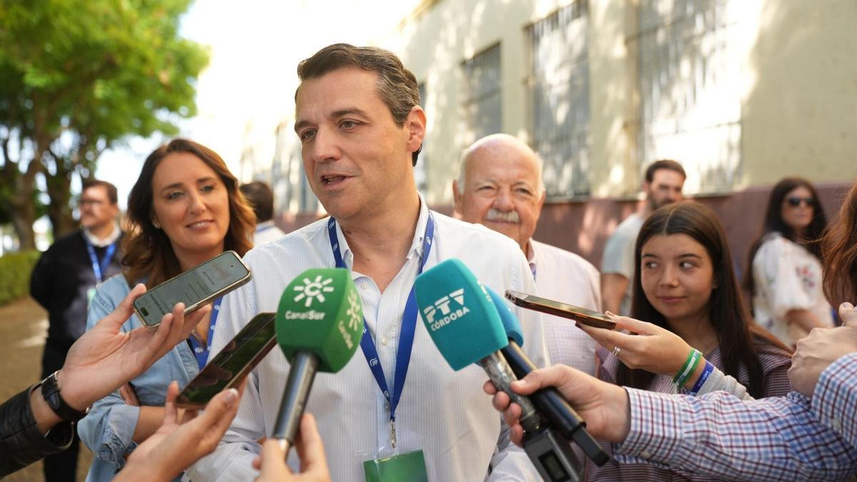 José María Bellido, tras votar el pasado domingo en Córdoba.