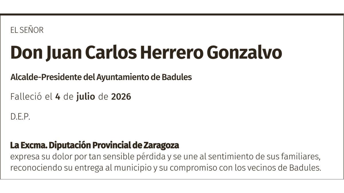 Don Juan Carlos Herrero Gonzalvo