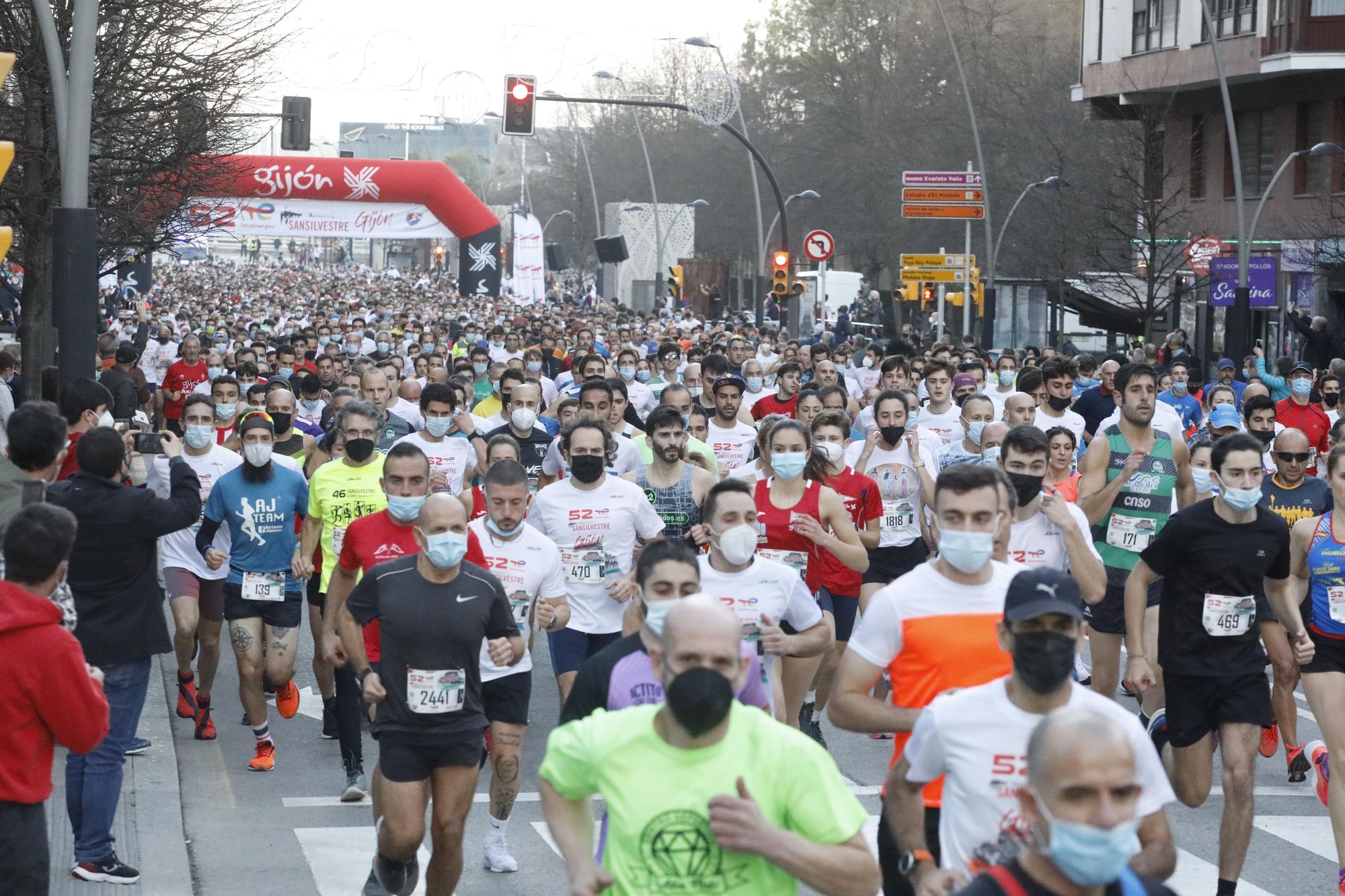 En imágenes: Así ha sido la victoria de Bakkali en la San Silvestre de Gijón