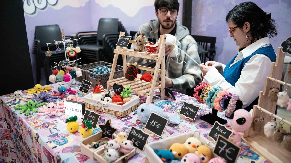 Muñecos de ganchillo.