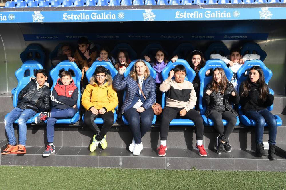 Los estudiantes tuvieron la oportunidad de charlar y formular preguntas a los jugadores del Fabril, Aarón Sánchez y Pedro Martelo.