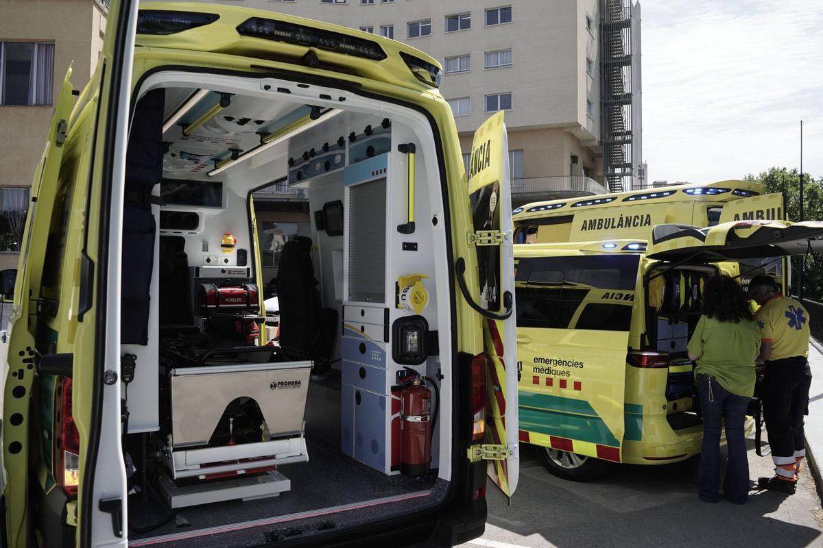 Presentació dels nous models d'ambulàncies a Manresa