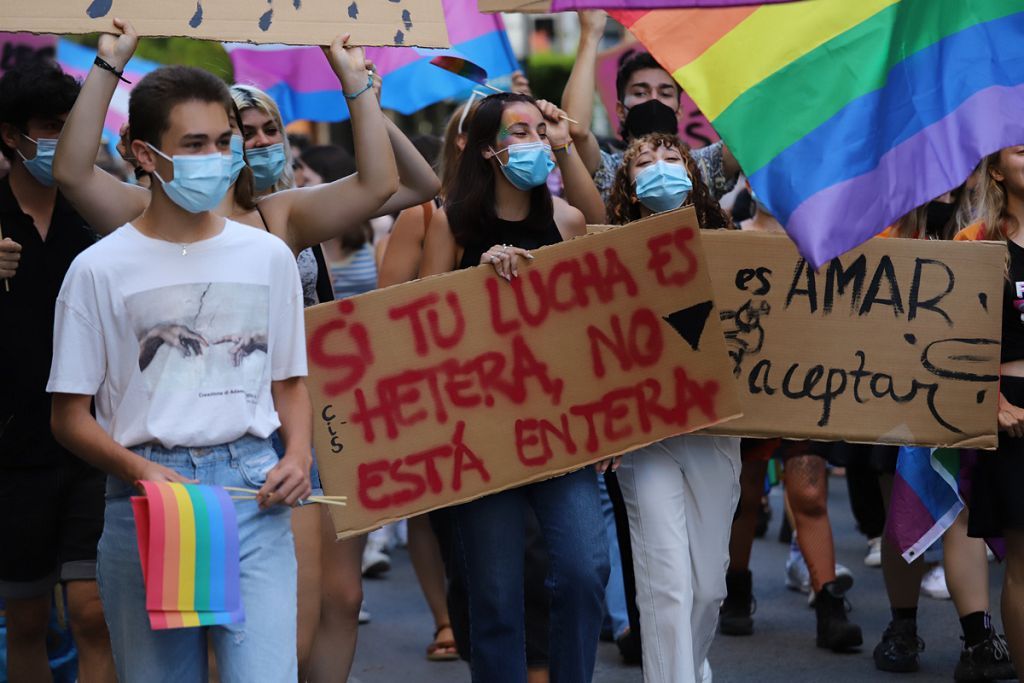 Marcha del colectivo LGTBI+ en Murcia