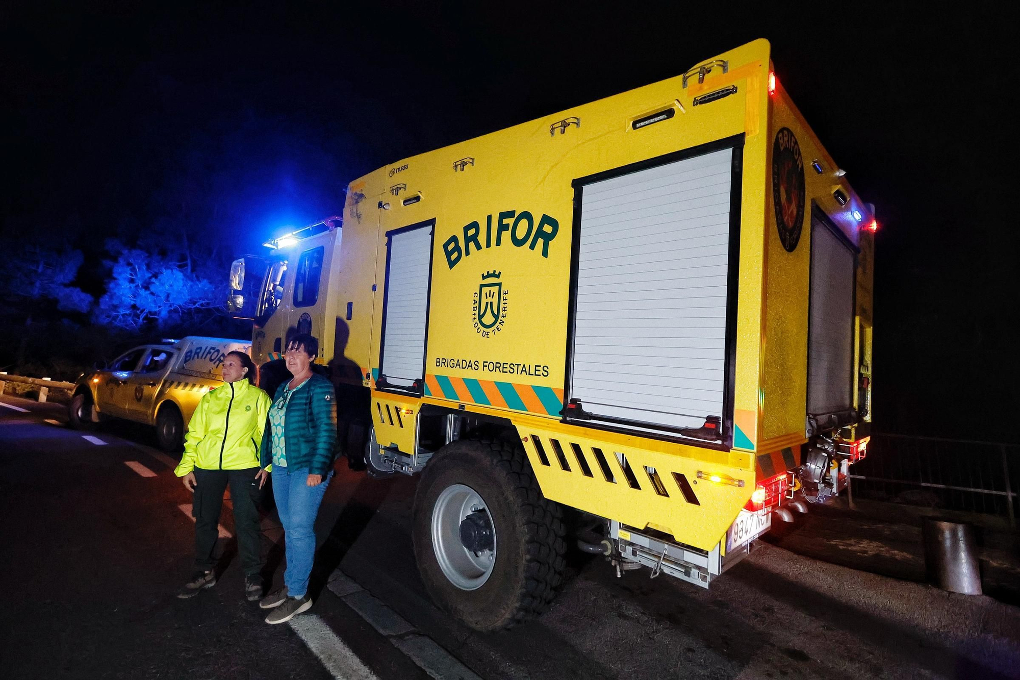Visita nocturna al Operativo de Prevención y Extinción de Incendios Forestales