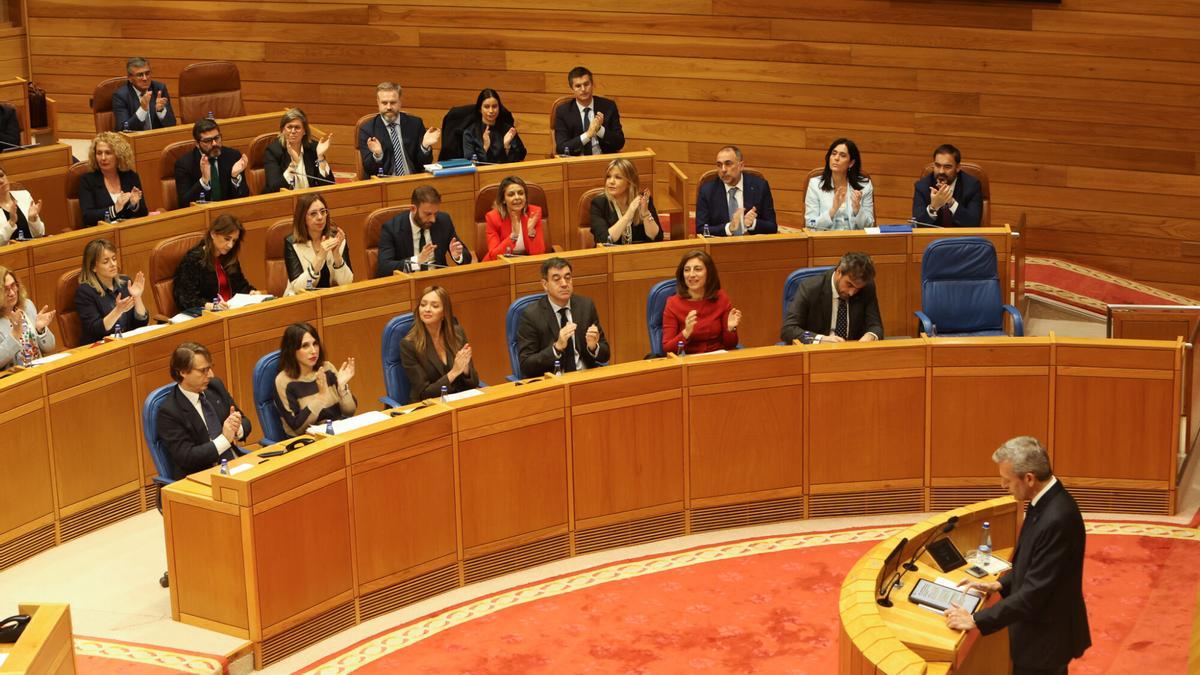 Primera jornada del debate sobre el estado de la autonomía en el Parlamento de Galicia.