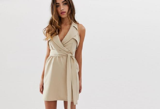 El minivestido-gabardina de ASOS DESIGN