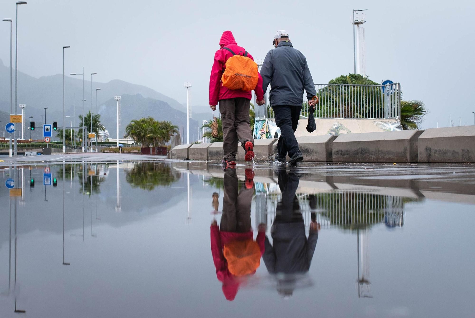 Viernes de lluvia, viento y nieve en Tenerife