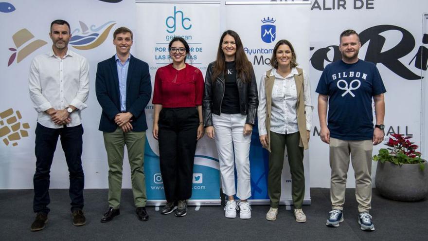 Por la izquierda, Luis Becerra, Tomás Etchebarne, Radua El Makthari, Ana Alves, Tania Alonso y Mencey Santana. | | LP/DLP