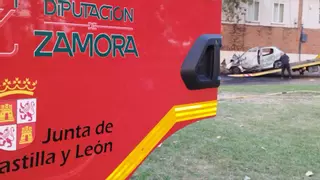 Accidente mortal en Villaralbo: fallece una persona al incendiarse su coche tras chocar contra un árbol