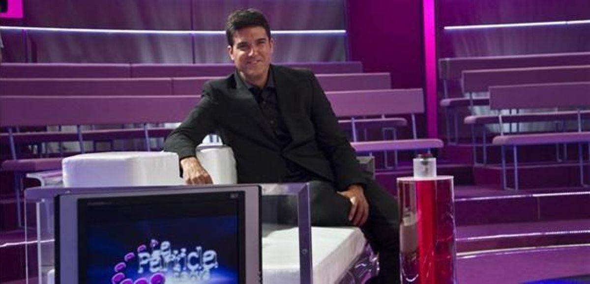 Javier Estrada, al plató de ’La partida de TV-3’.