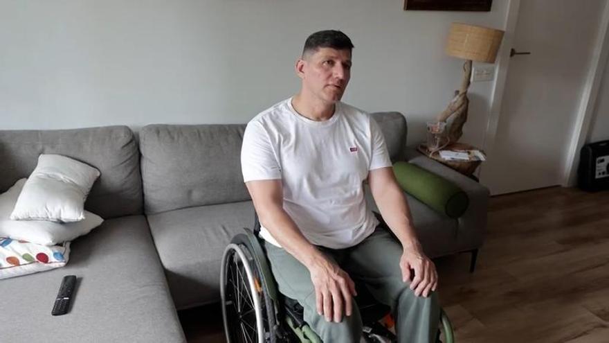 El drama de Andrés Quintero: en silla de ruedas por un accidente laboral y a punto de perder su casa