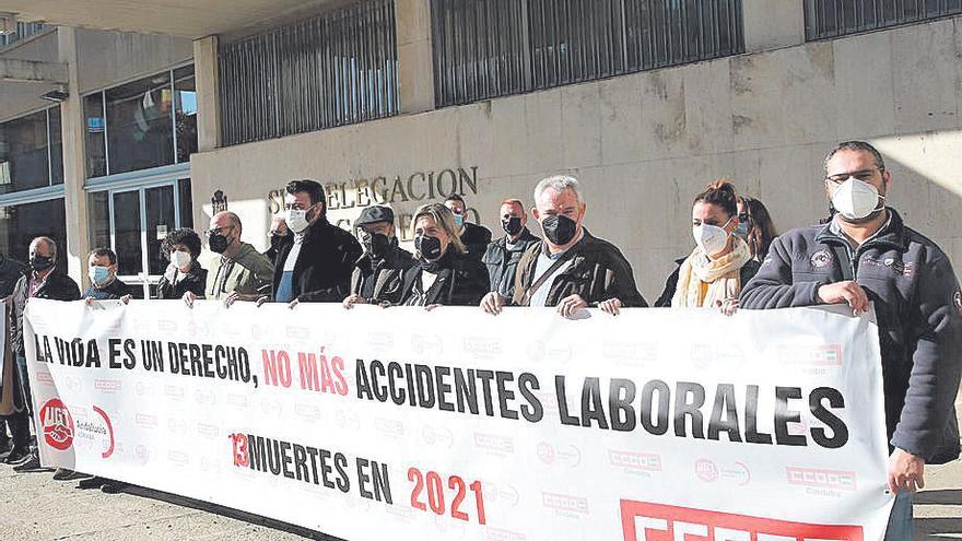 Una de las últimas concentraciones en Córdoba contra los accidentes laborales.