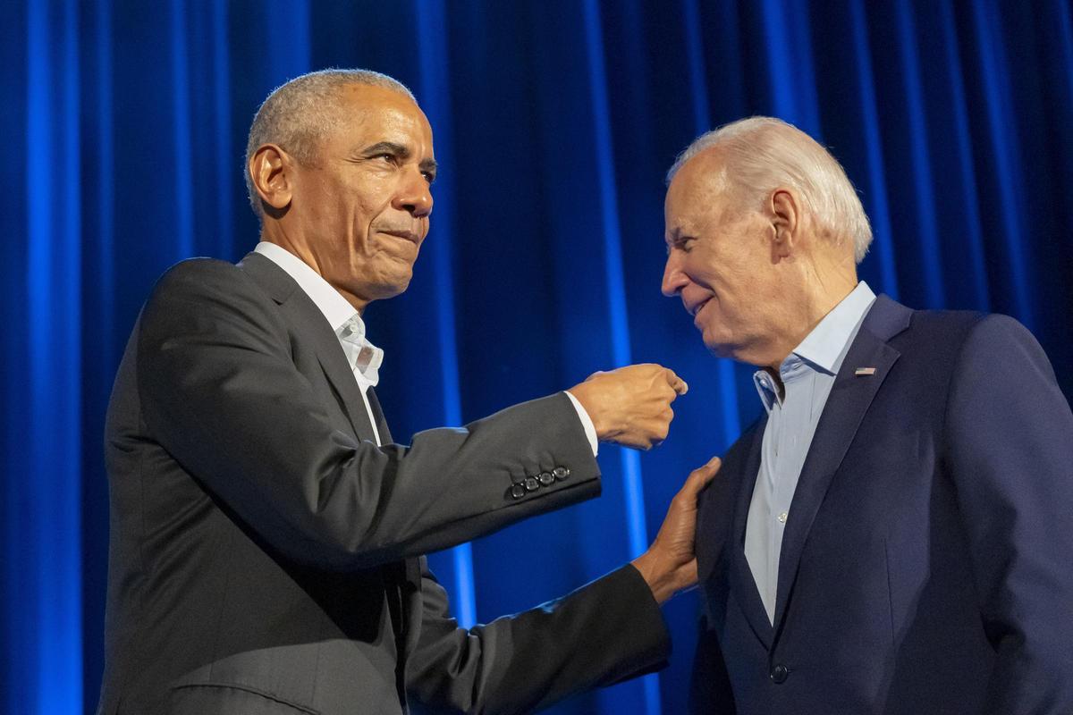 Obama y Clinton apoyan a Biden en un acto en Nueva York