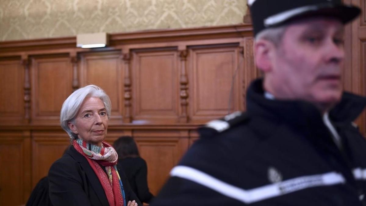 Christine Lagarde ante el tribunal.