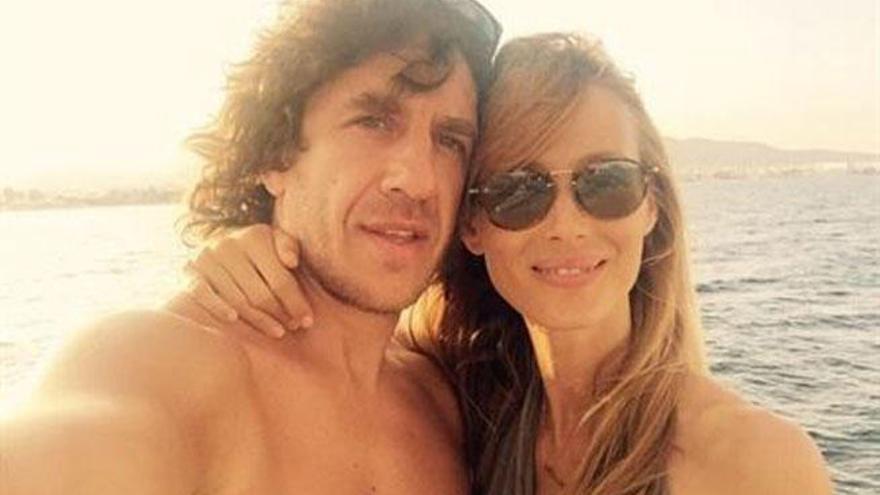 Carles Puyol y Vanesa Lorenzo