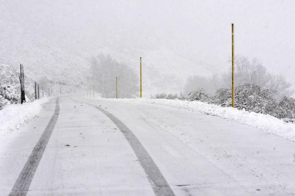 Primera nevada en Pajares