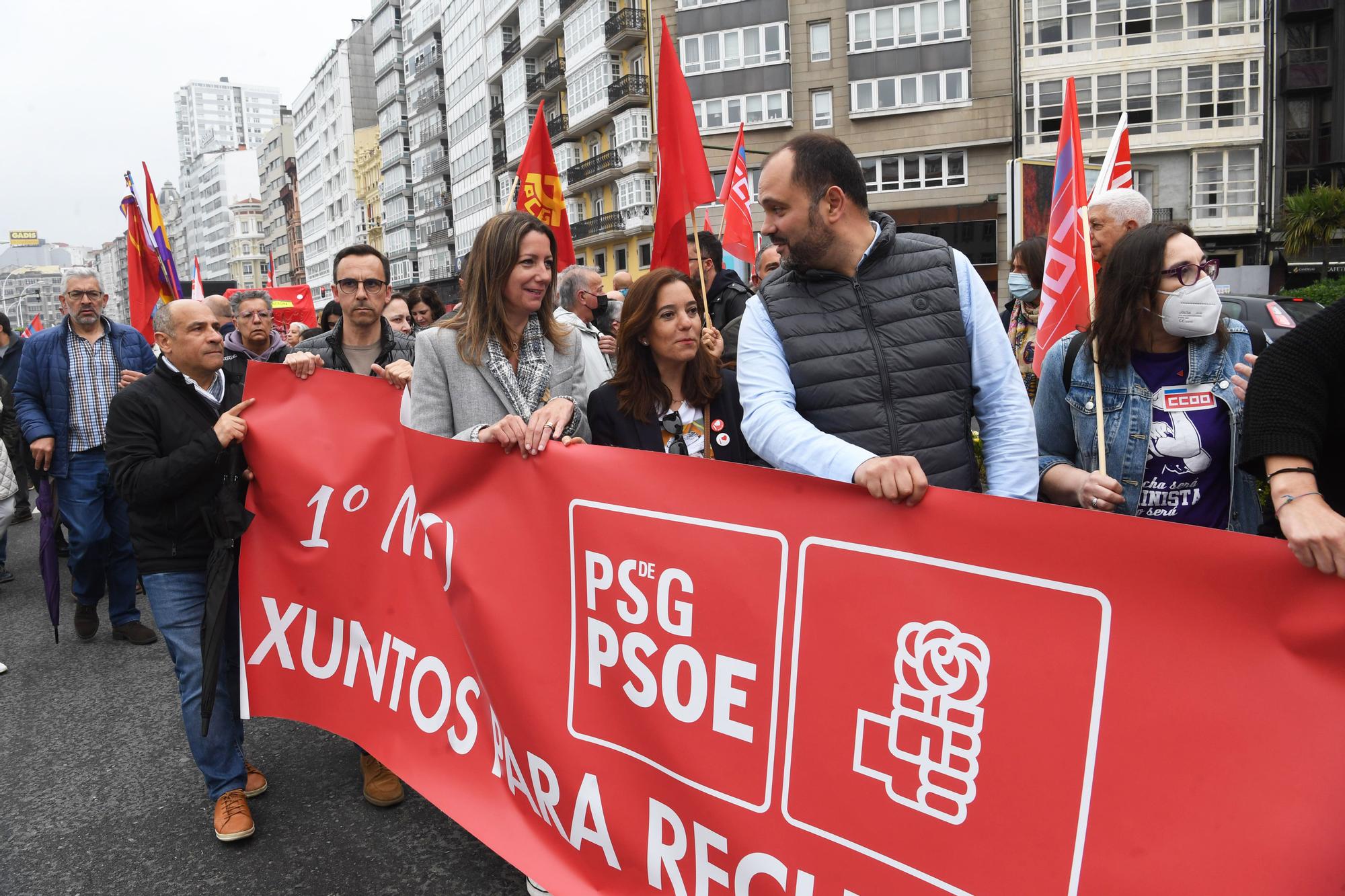 Manifestación por el 1 de mayo en A Coruña