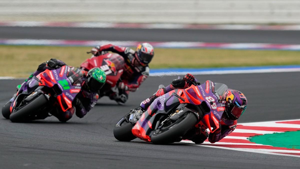 Jorge Martín durante el fin de semana en Misano