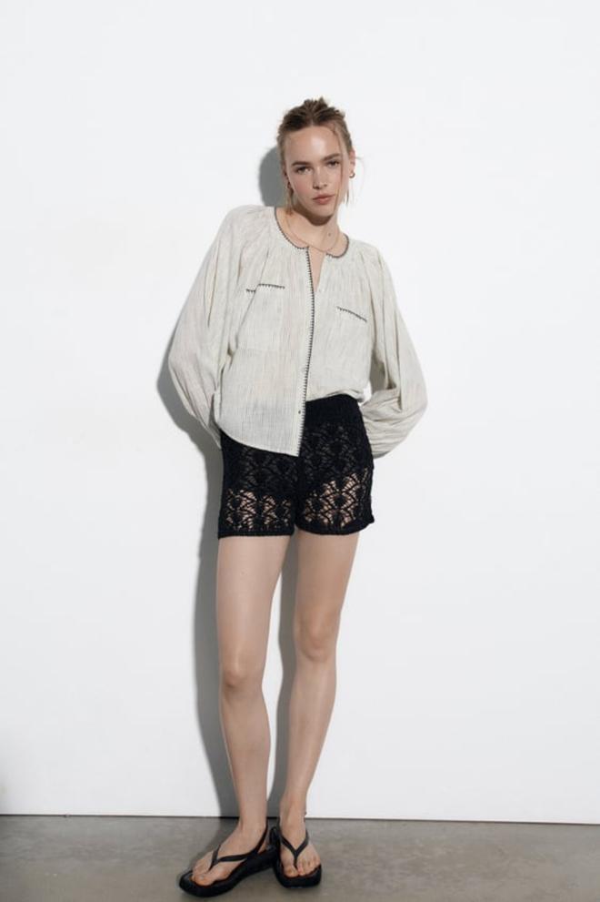 Blusa a rayas de Zara