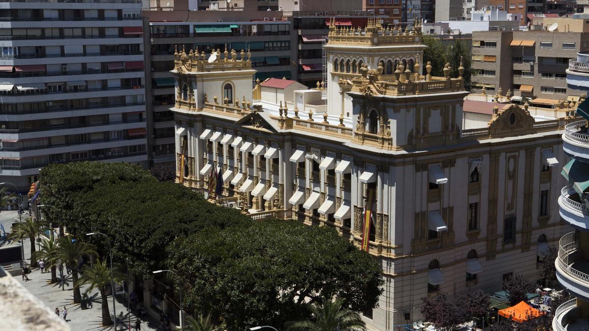 Vista del Palacio de la Diputación Provincial de Alicante.