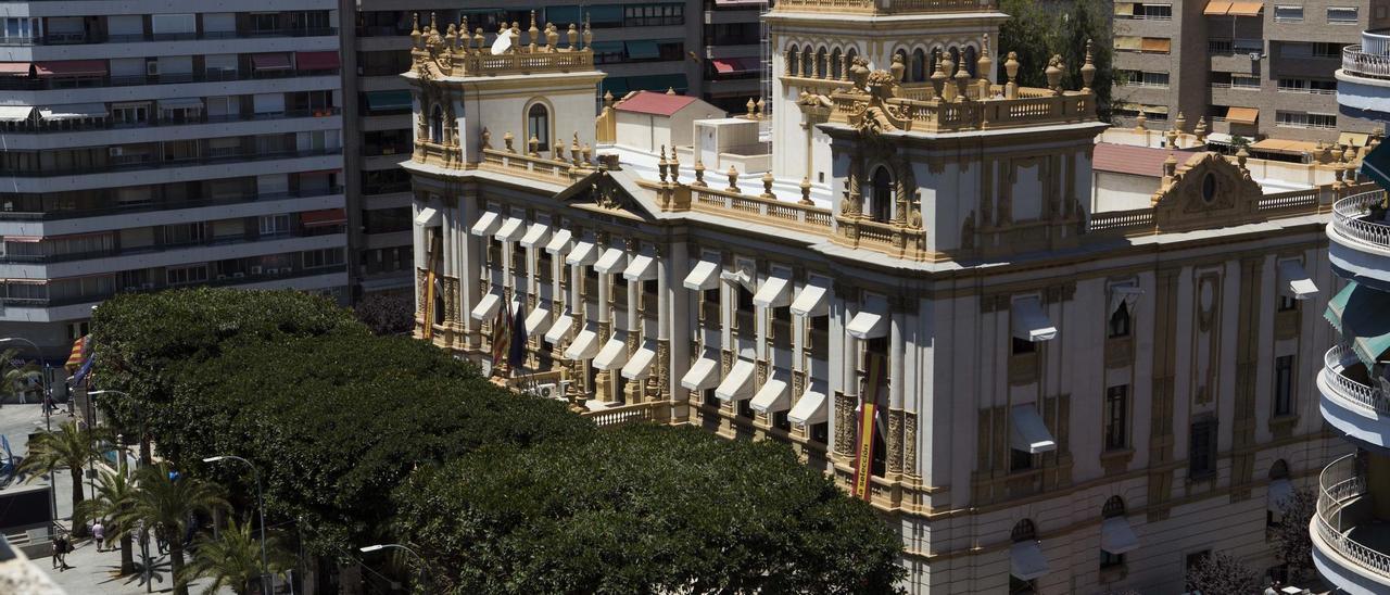 Vista del Palacio de la Diputación Provincial de Alicante.