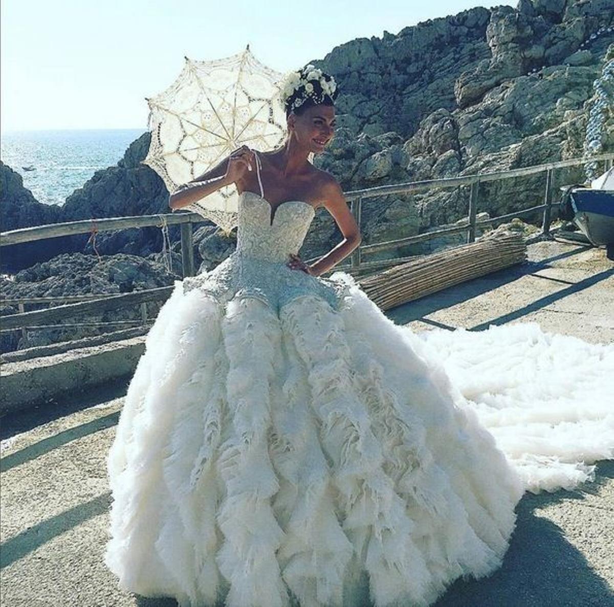 La boda de Giovanna Battaglia: detalles del vestido princesa