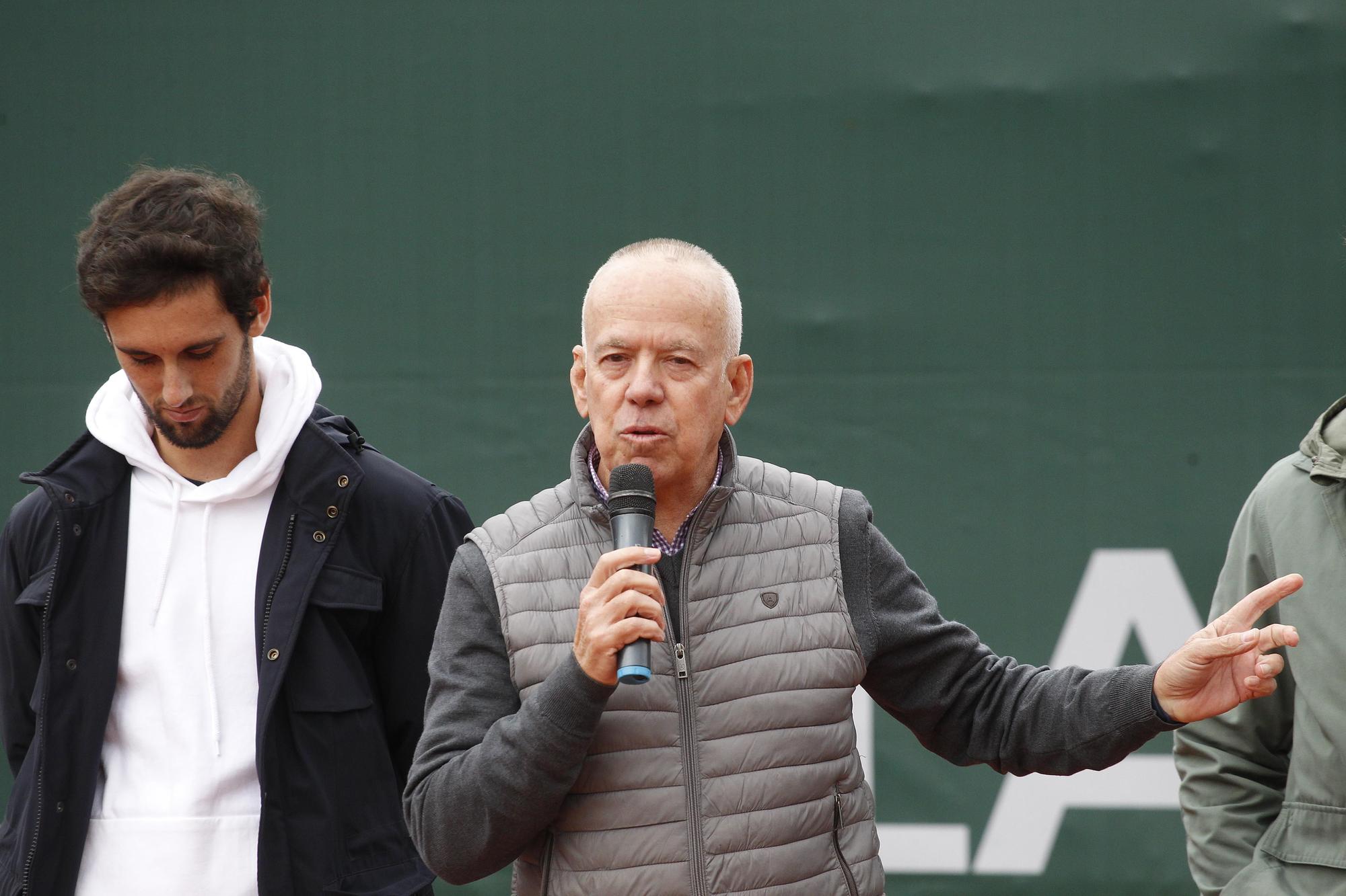 Homenaje a Juan Carlos Ferrero en la Copa Faulcombridge de València