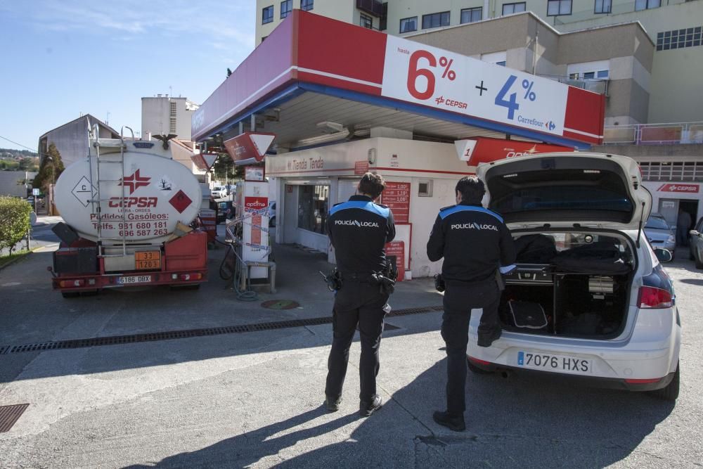 Inspección en la gasolinera de Santa Cruz