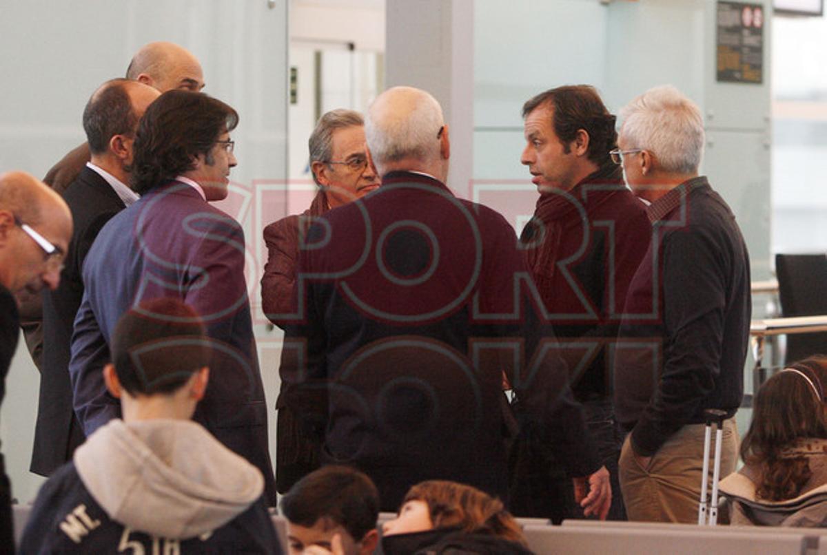 El viaje del Barça a Madrid, en imágenes