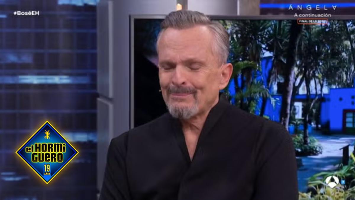 Miguel Bosé durante su intervención en 'El Hormiguero'.