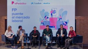 Los participantes en la mesa redonda, celebrada en el Hotel Catalonia Plaza. De izquierda a derecha, Marta Fernández, Lluc Pejó, Imma Pérez, Salvador Campo, Ricard Guillem y Alberto González.