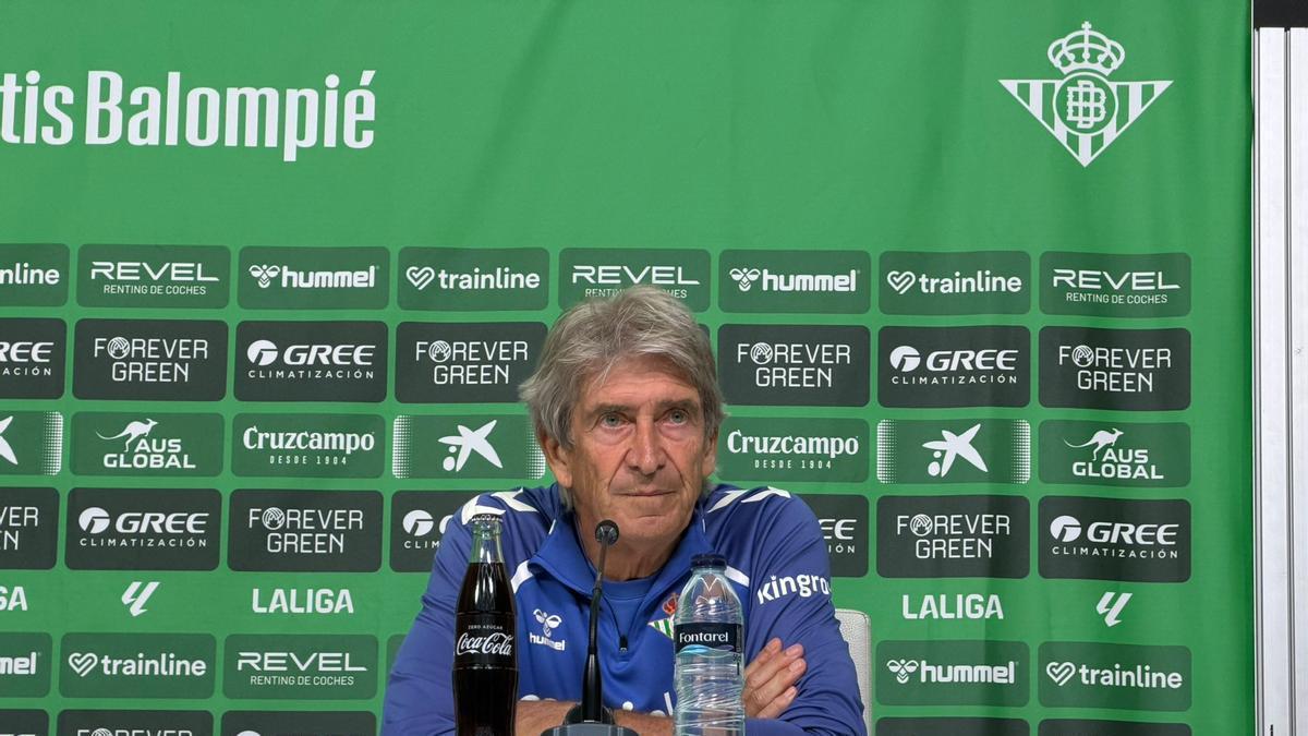 Manuel Pellegrini, en la previa del Betis-Elche