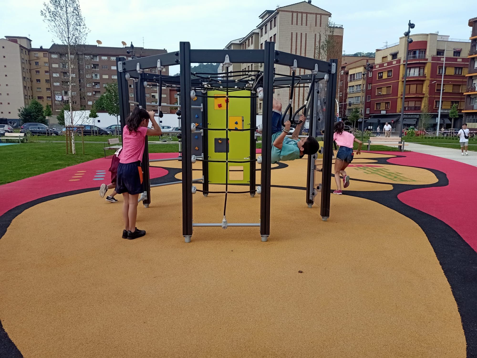 Inauguración del parque de la Mayacina, en Mieres