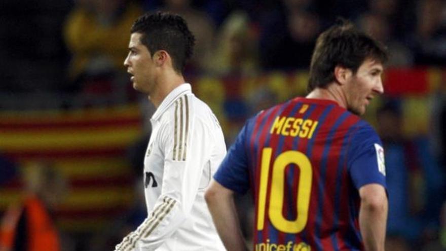 Messi y Ronaldo en una imagen de archivo.