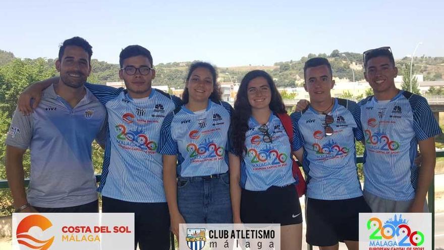 Los representantes del Club Atletismo Málaga en el Campeonato de España en Granollers