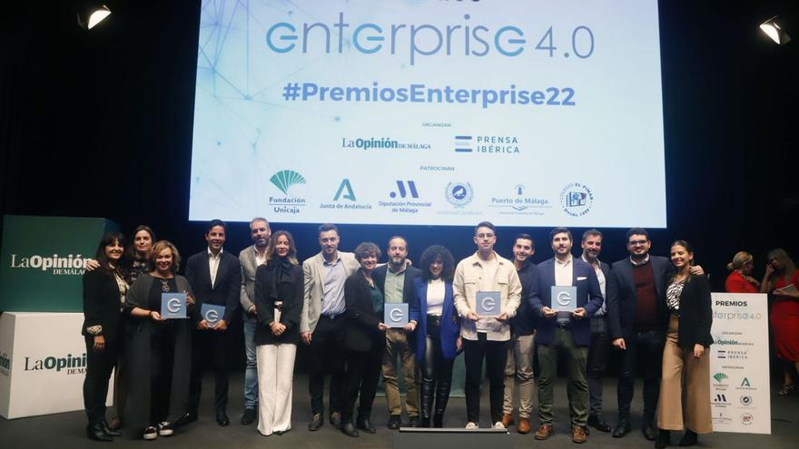 Foto de los premiados en la edición del año pasado de los Premios Enterprise