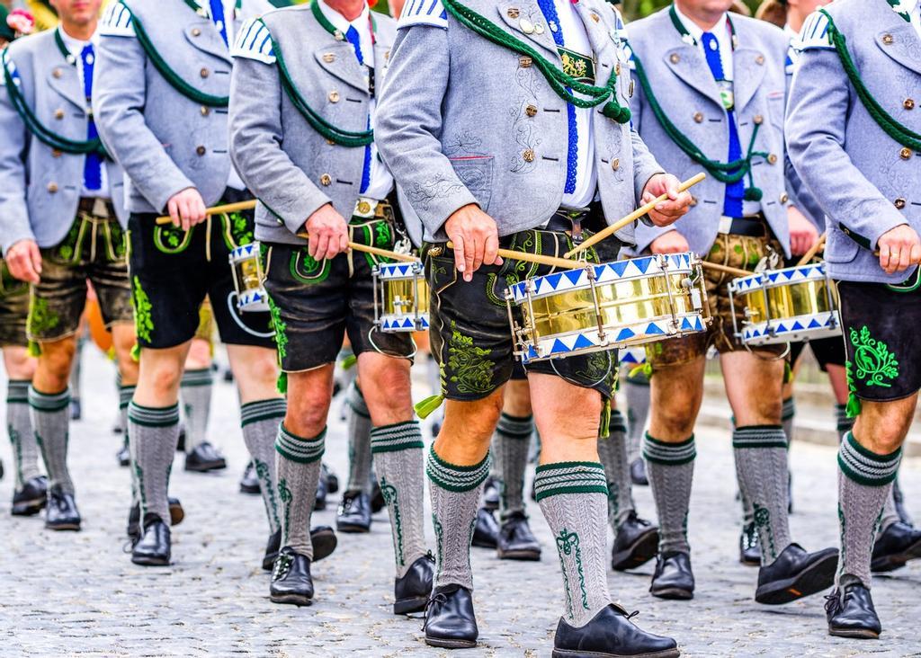 Típica banda de Baviera que toca y animan las fiestas del Oktoberfest